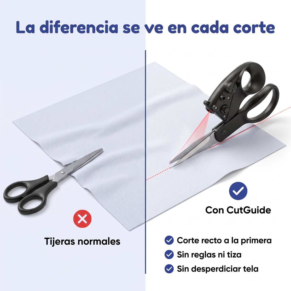 Tijeras con Guía Láser