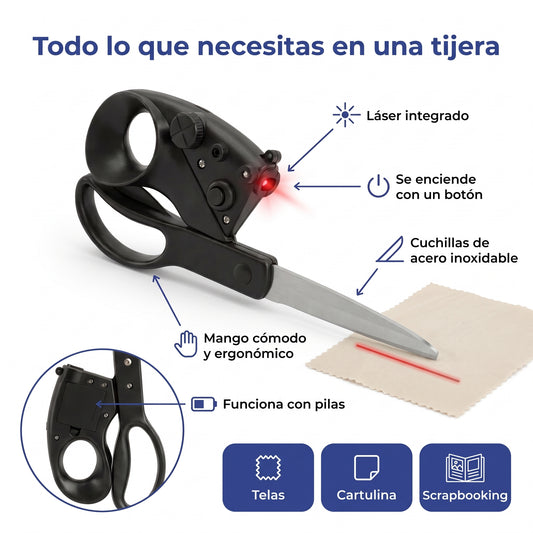 Tijeras con Guía Láser