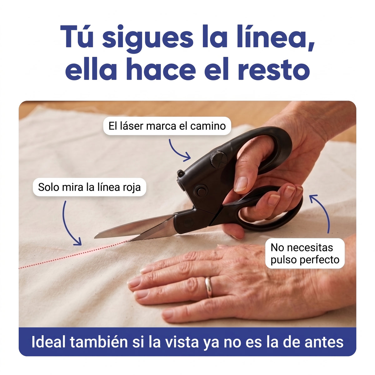 Tijeras con Guía Láser